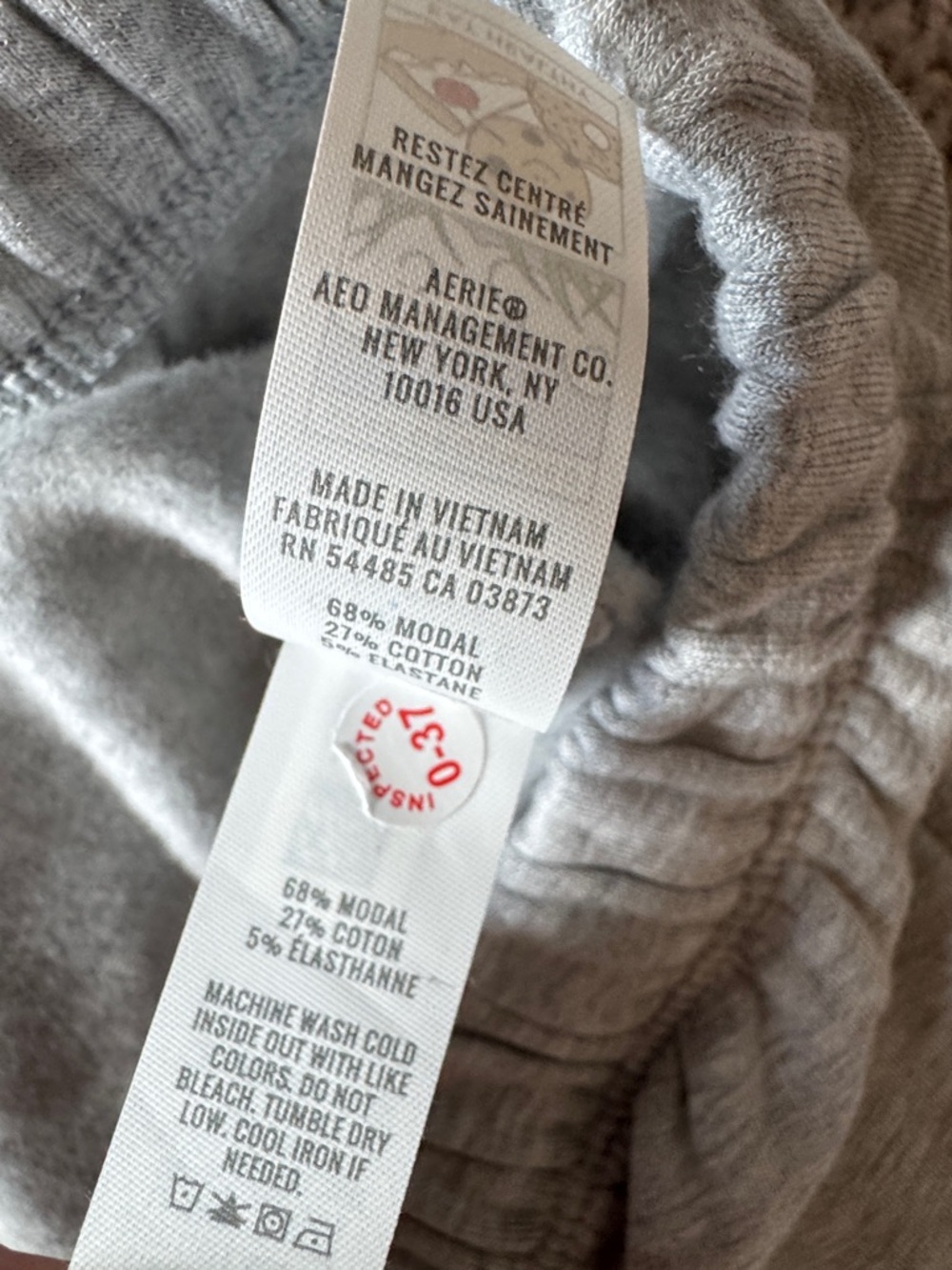 NWT Offline by Aerie Wide Leg Light Grey Sweatpants Size Medium - Picture 4 of 5